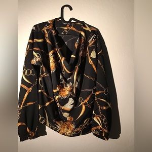 Shein chain blouse, flowy, size L